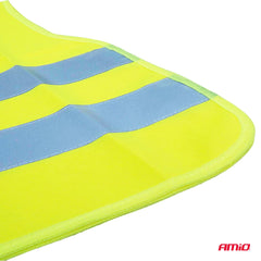 Gele veiligheidsvest voor kinderen met klittenbandsluiting