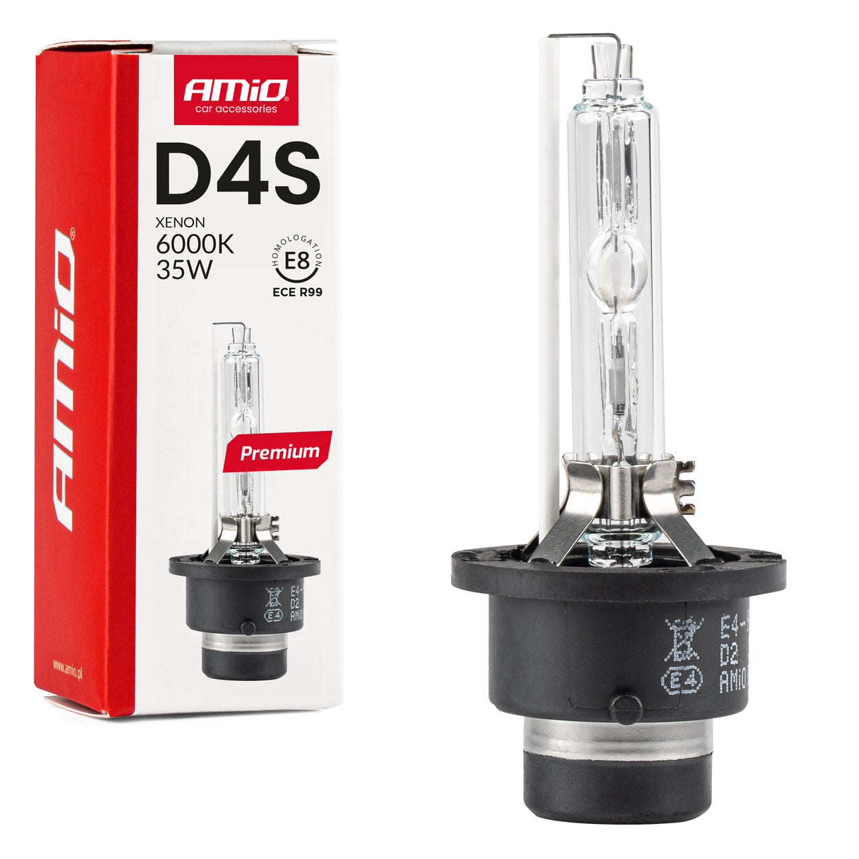 D4S xenonlamp met 6000K lichtkleur