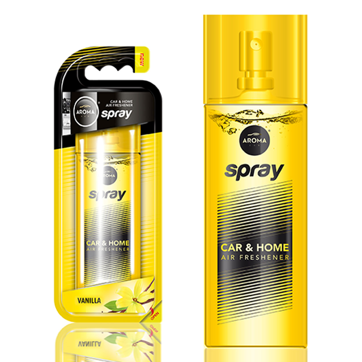 Aroma Car luchtverfrisser voor de auto met vanillegeur in een sprayflacon van 50 ml