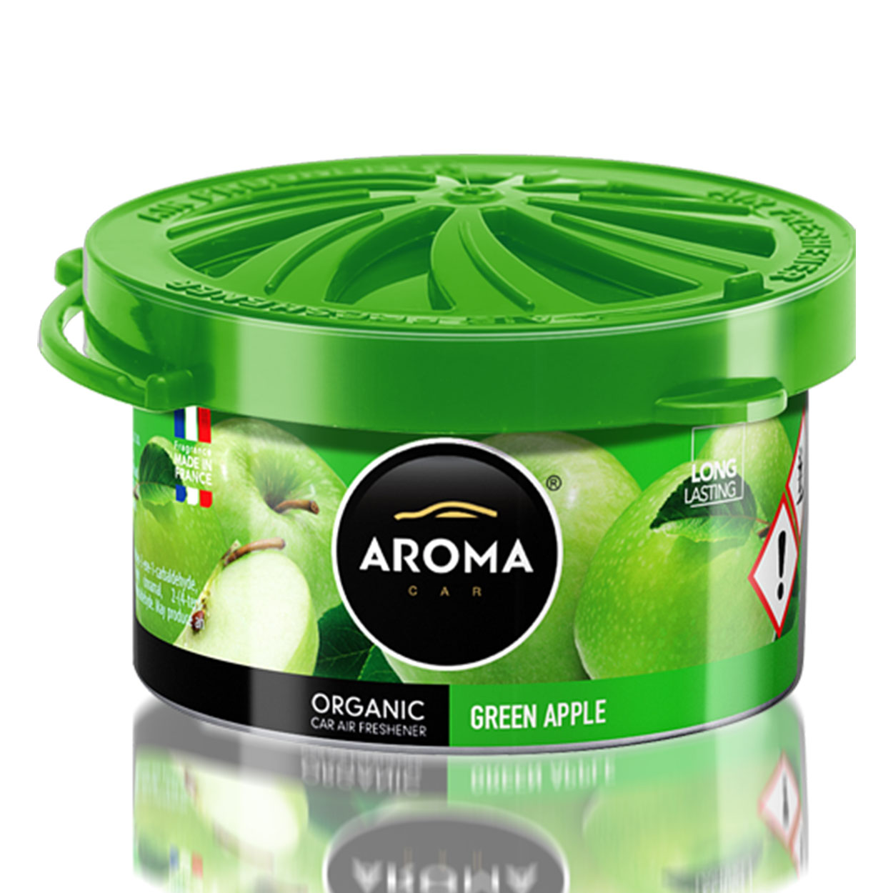 Aroma Organic Green Apple autogeur in aluminium blikje