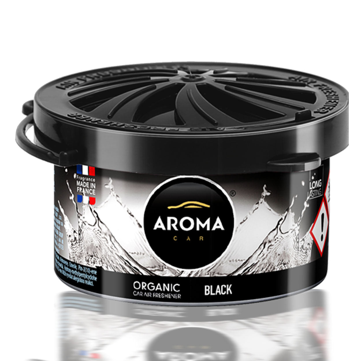 Aroma Organic Black autogeur in aluminium blikje