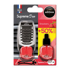 Aroma Car Supreme Duo Strawberry autogeur met aardbeiengeur
