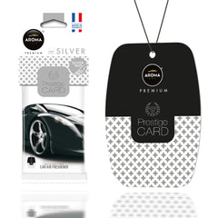 Aroma Prestige Card Silver hangende luchtverfrisser voor in de auto