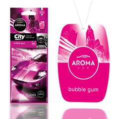 Aroma Car City Card luchtverfrisser met Bubble Gum-geur