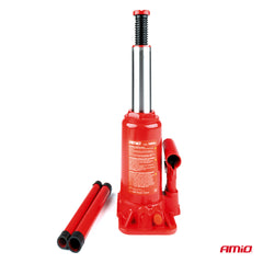 Hydraulisk flaskedonkraft set fra siden