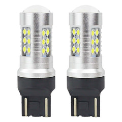 LED-pære T20 7443 W21/5W CANBUS med hvidt lys
