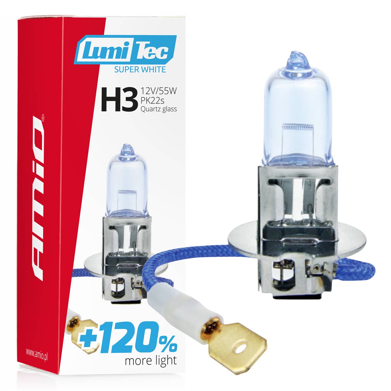 LumiTec Super White H3-halogeenlamp 12V 55W