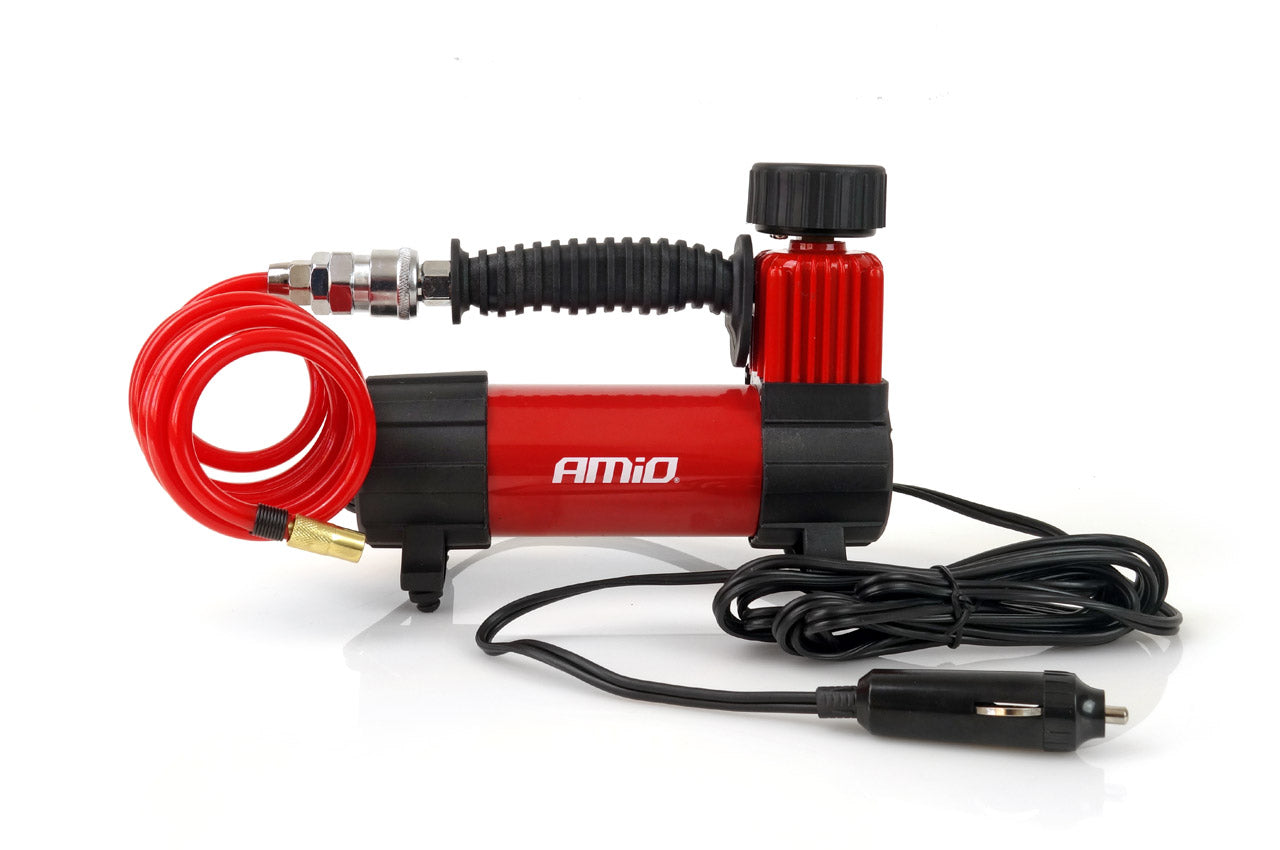 12V auto compressor met accessoires