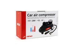 Autobandencompressor met geïntegreerde manometer