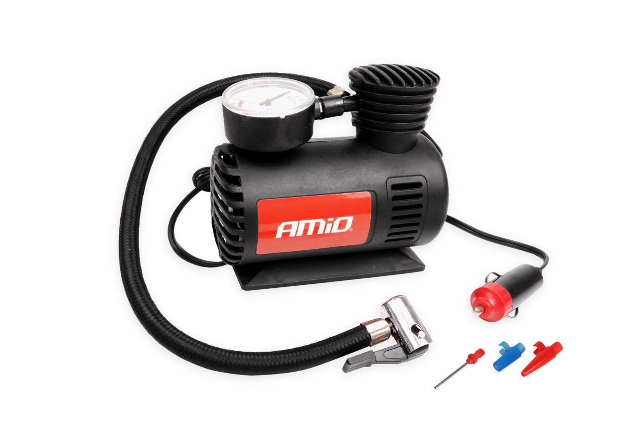 12V auto compressor met geïntegreerde manometer