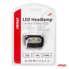 Oplaadbare LED-hoofdlamp met USB-kabel