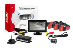 Parkeerhulp met vier zwarte HD-307-IR-sensoren