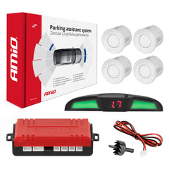 Parkeerhulp met LED COB-display en witte sensoren