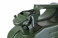 Metalen brandstofjerrycan met afdichting en veiligheidspin