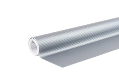 Zilverfolie met 3D-carbonlook en gestructureerd oppervlak