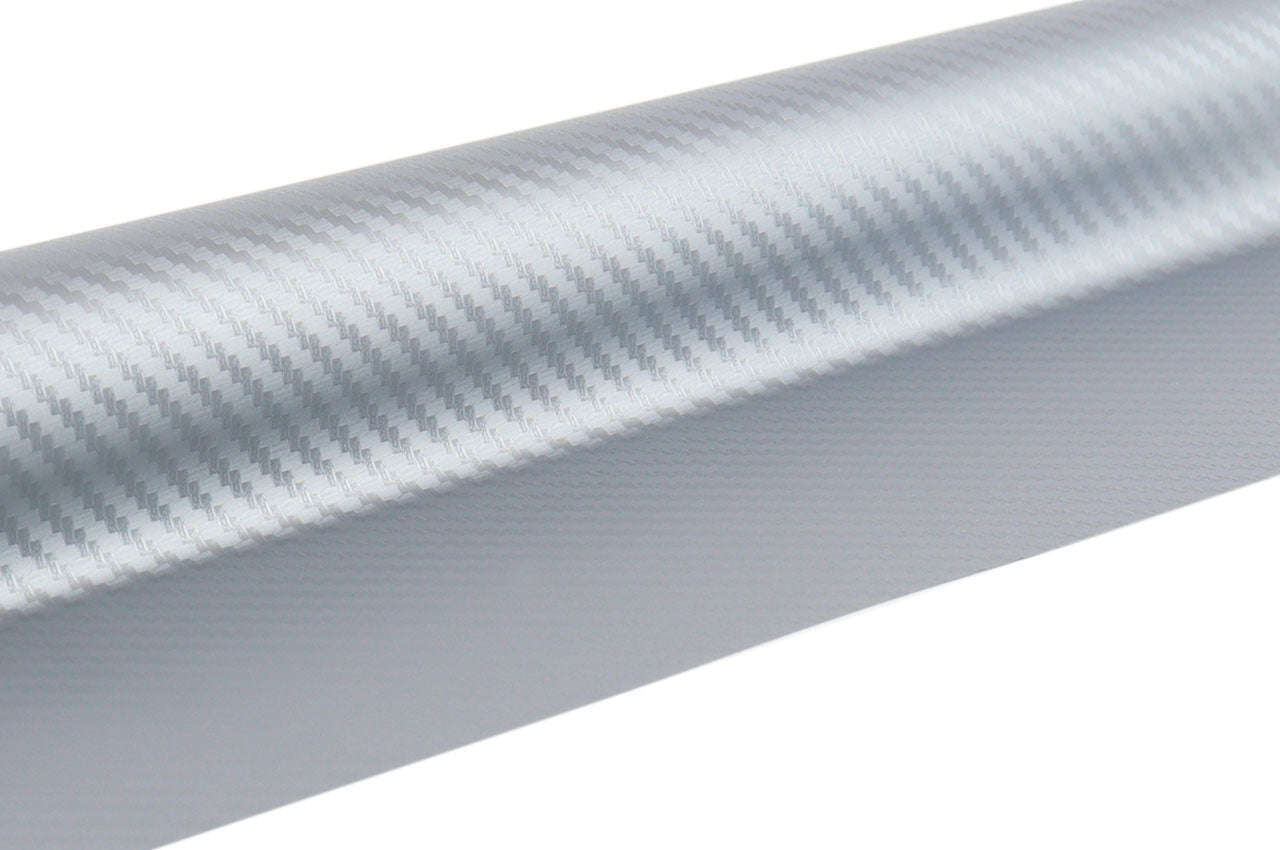 Zilverkleurige zelfklevende 3D-carbonfolie
