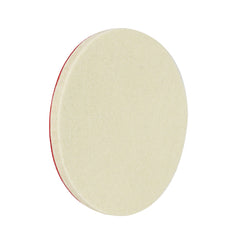 Poleringsfilt med velcrobagside, 125 mm i diameter og 10 mm tykkelse