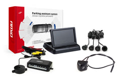 Parkeringsassistent med 4,3 tommer TFT-display, kamera og sensorer