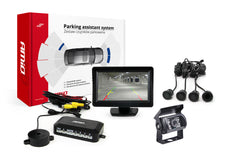 Parkeersysteem met camera, 4,3 inch display en vier sensoren