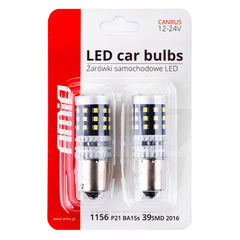 Set van 2 LED-lampen voor P21W en BA15S