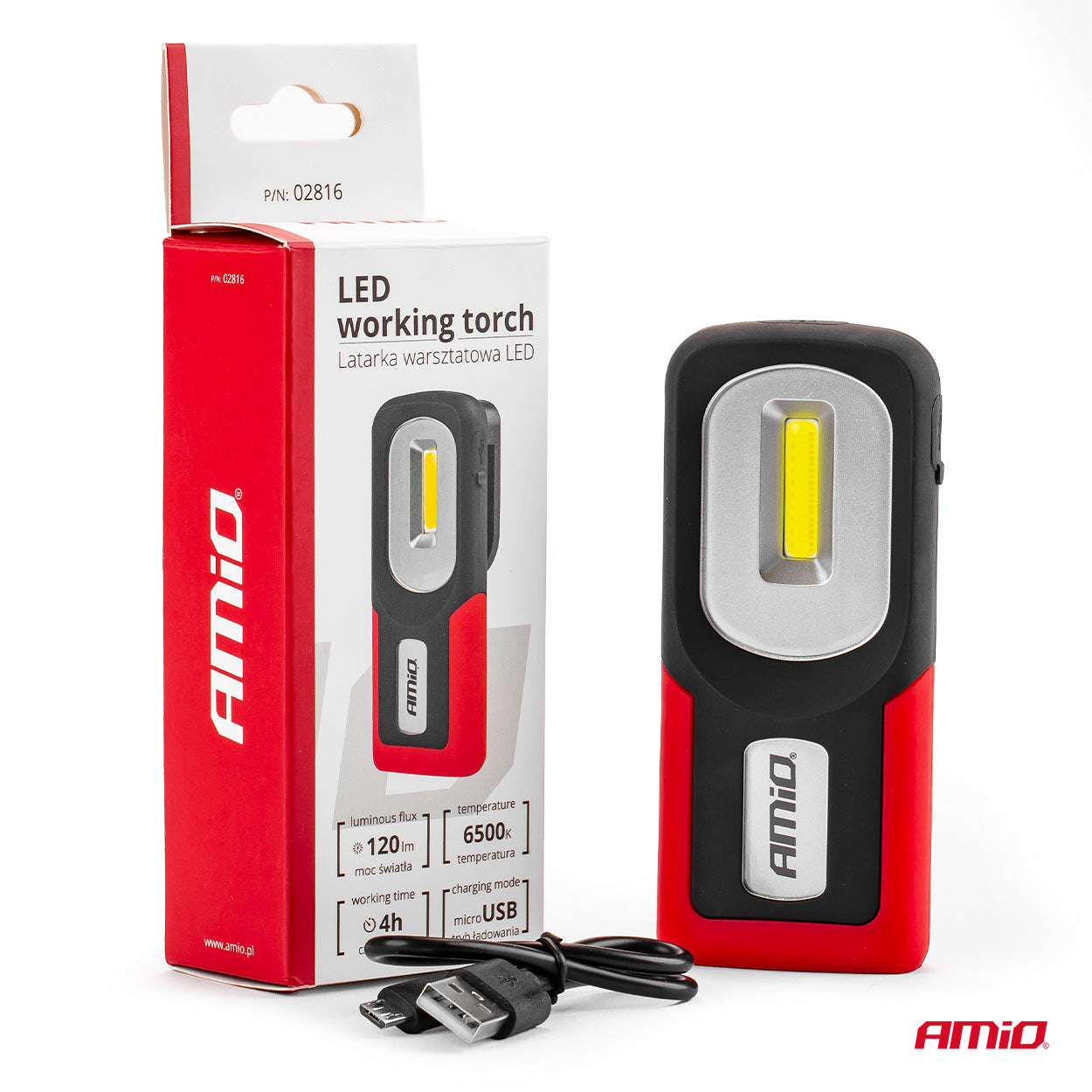 LED-werklamp WT06 geplaatst als werkverlichting