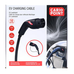 Carpoint laadkabel voor elektrische auto's Type 2 naar 2, 32 A, 3-fase, 10 meter 
