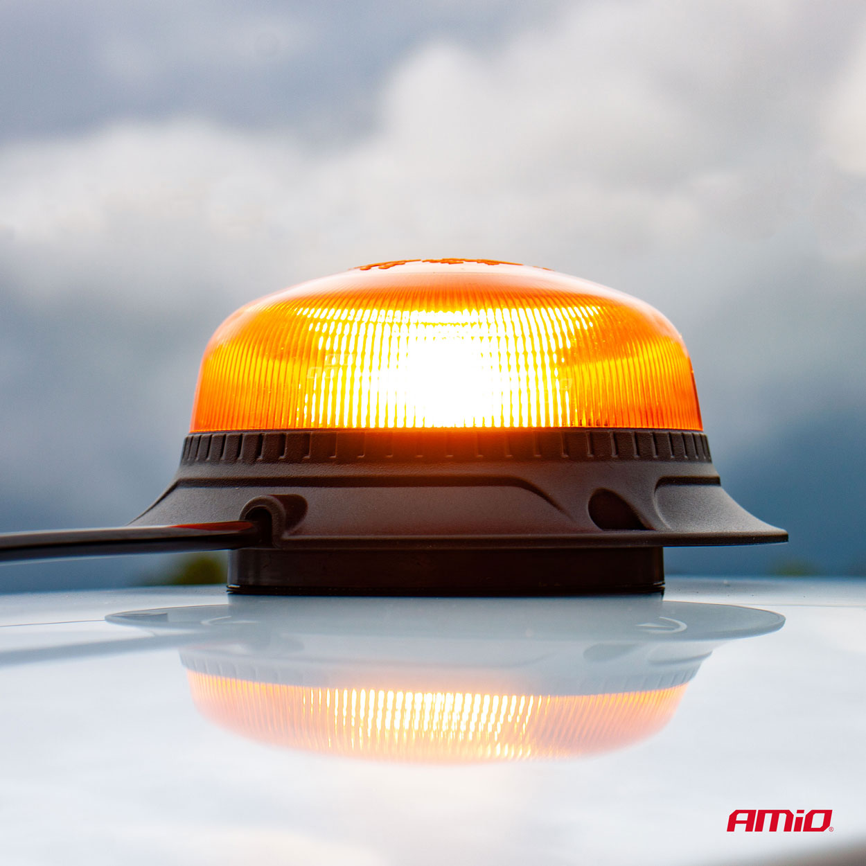 LED-waarschuwingslamp met oranje licht