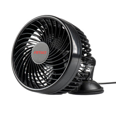 Zwarte 6 inch autoventilator met zuignap