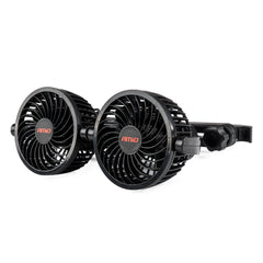 12V autoventilator voor hoofdsteun met twee ventilatorbladen