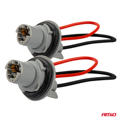 Kunststof fitting voor T15-lamp met flexibele siliconenslang