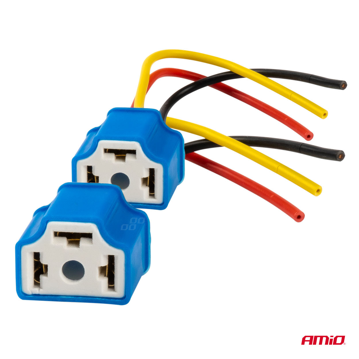 Keramische H4-lampfitting met soepele siliconenkabel