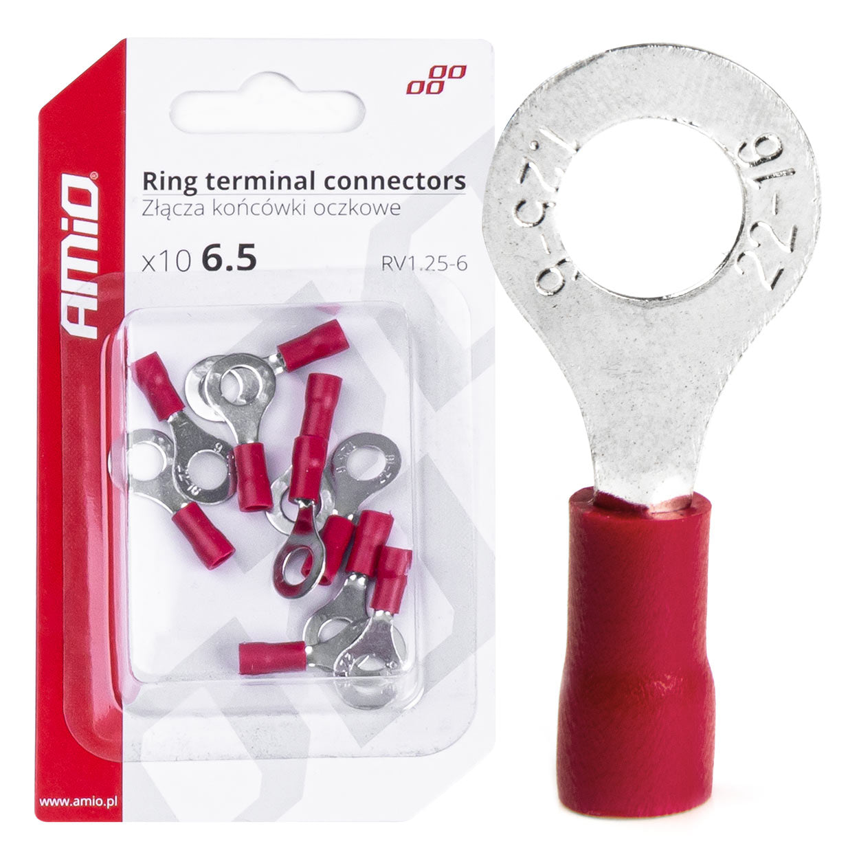Ringkabelschoen RV 1,25-6, set van 10 stuks.