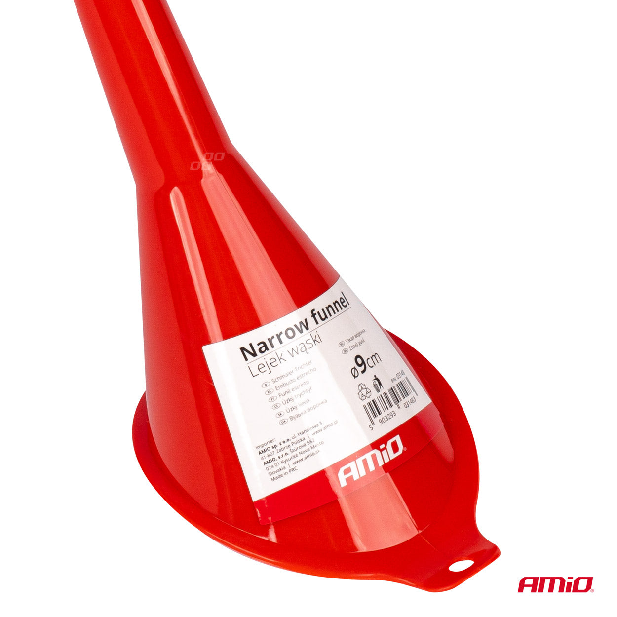 Smal påfyldningstragt til væsker