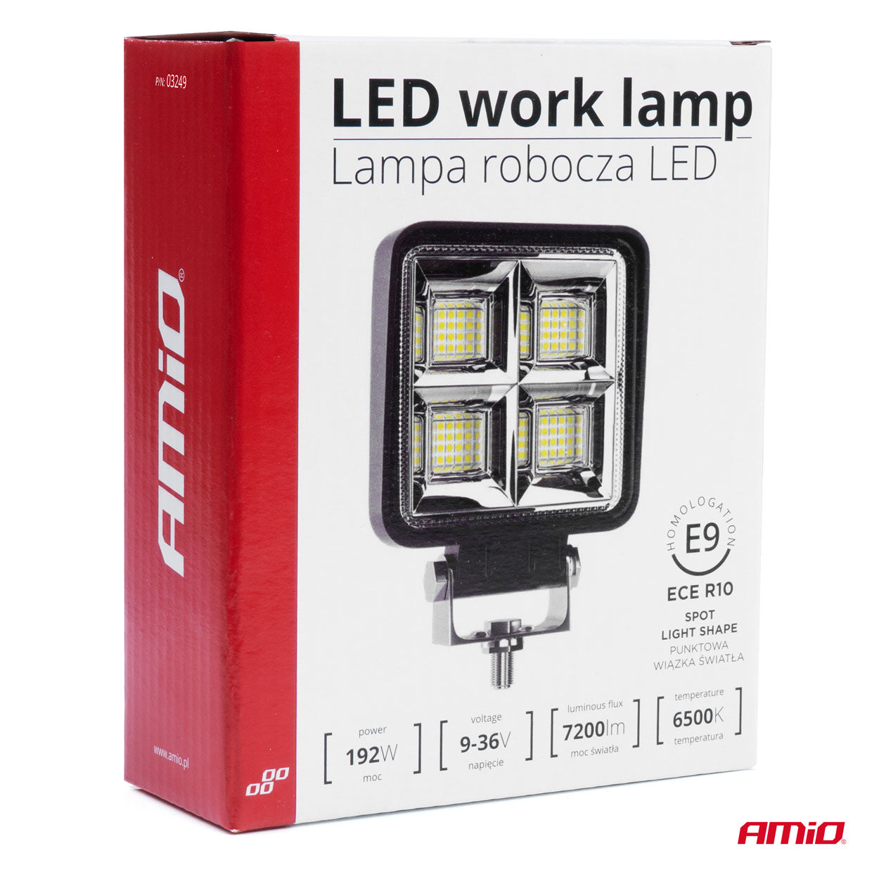Arbejdslampe AWL38 til 9-36 V