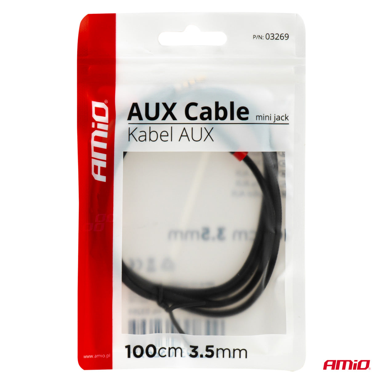AUX-kabel mini-jack til analog stereolyd