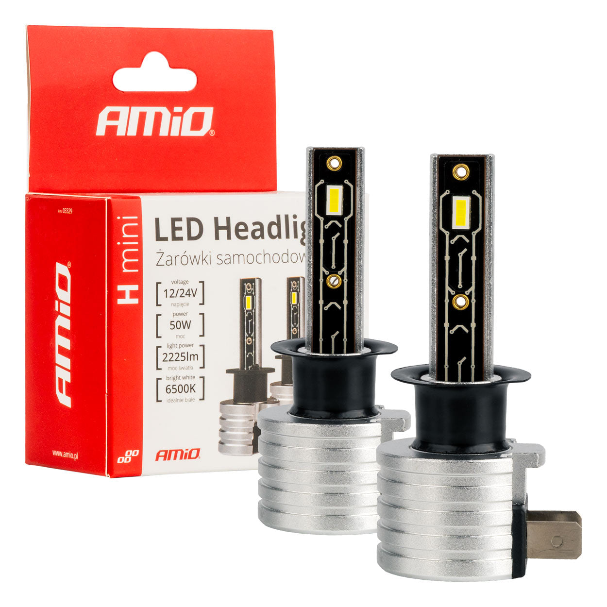 H1 LED-koplampen met wit licht