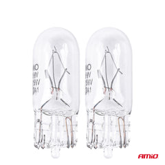 Twee W5W T10 halogeenlampen voor de autoverlichting
