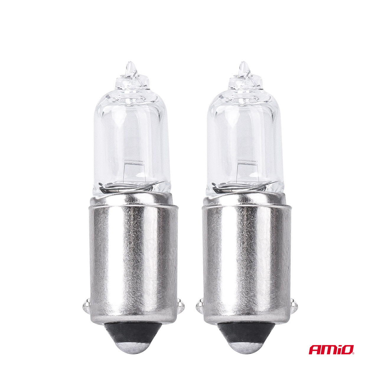 H6W halogeenlampen met BAX9S-fitting in een verpakking van 2 stuks.