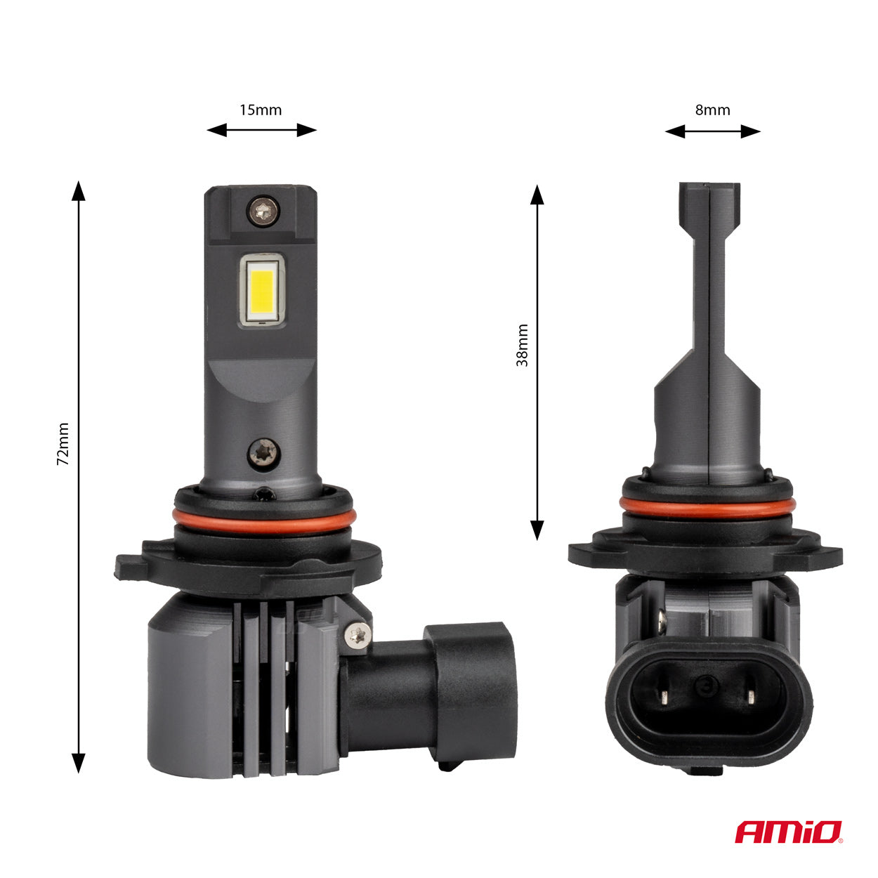 LED-pærer HB4 9006 med kobberkerne
