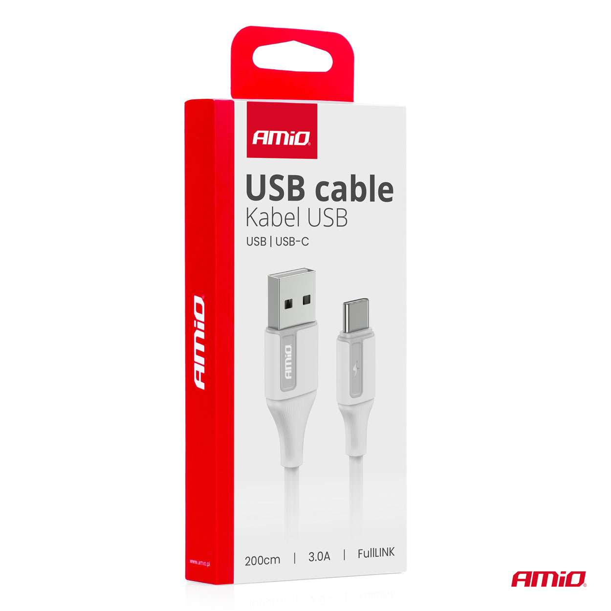 USB-A til USB-C-kabel til opladning og dataoverførsel