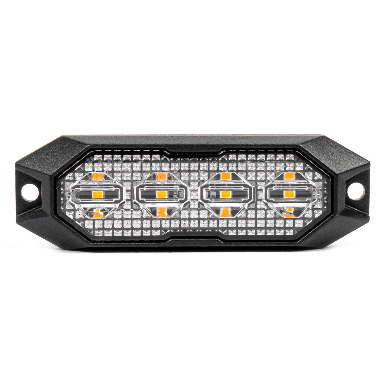 Slim LED-advarselslampe til grill med orange lys
