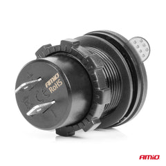 Billader med digital spændingsvisning og rød LED-indikator