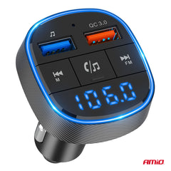 FM-transmitter til musikafspilning og opkald i bilen