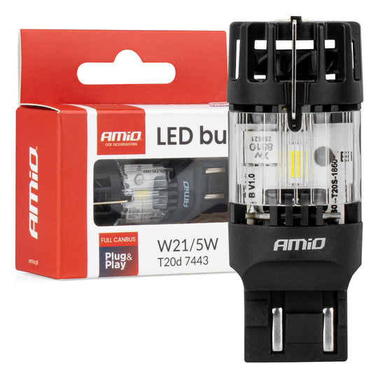LED-lamp T20D 7443 W21/5W met wit licht
