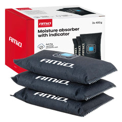 Fugtabsorber med indikator, 3 x 400 g