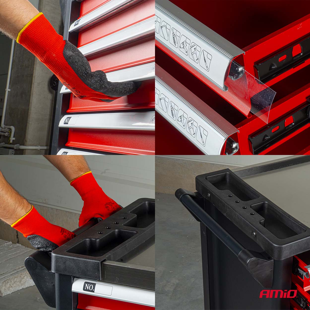 Gereedschapskast met Cr-V-gereedschap