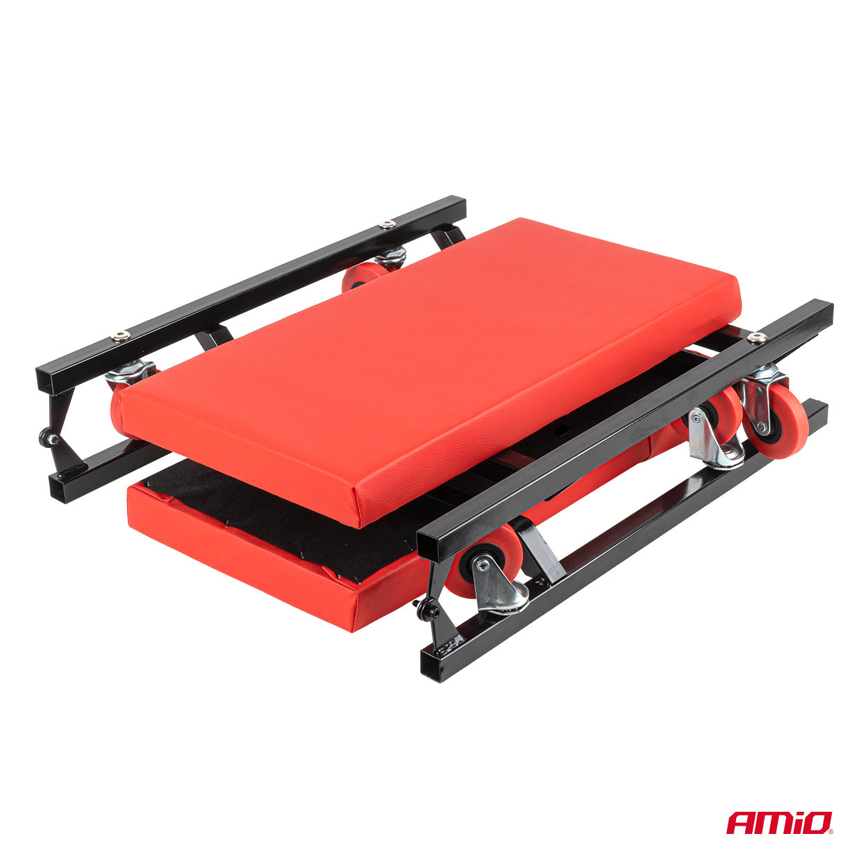 Sammenklappelig briks til arbejde under køretøjer