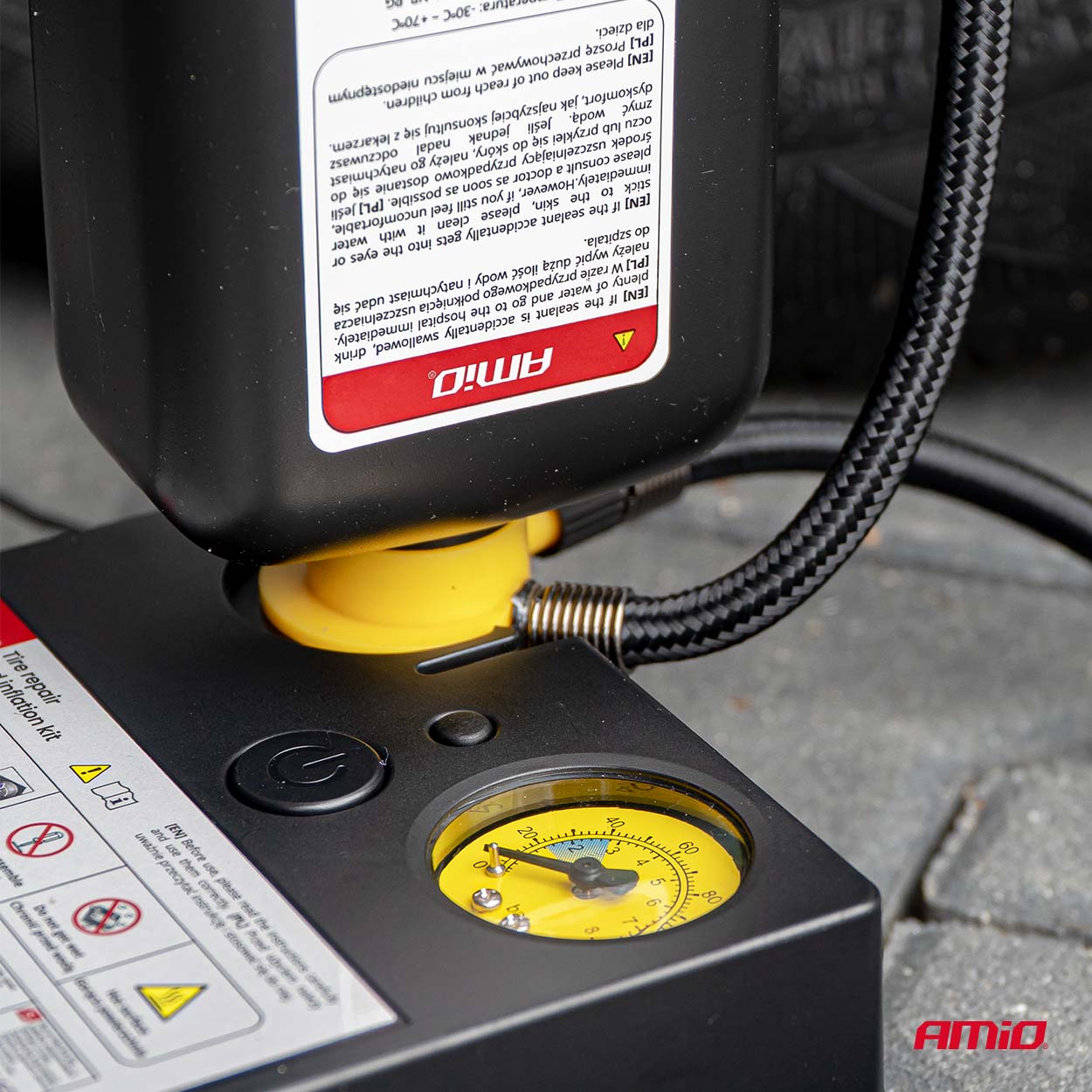 Compacte bandenreparatieset voor de auto
