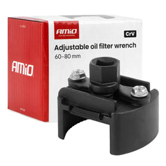 Verstelbare oliefiltersleutel van CrV-staal voor oliefilters van 60-80 mm