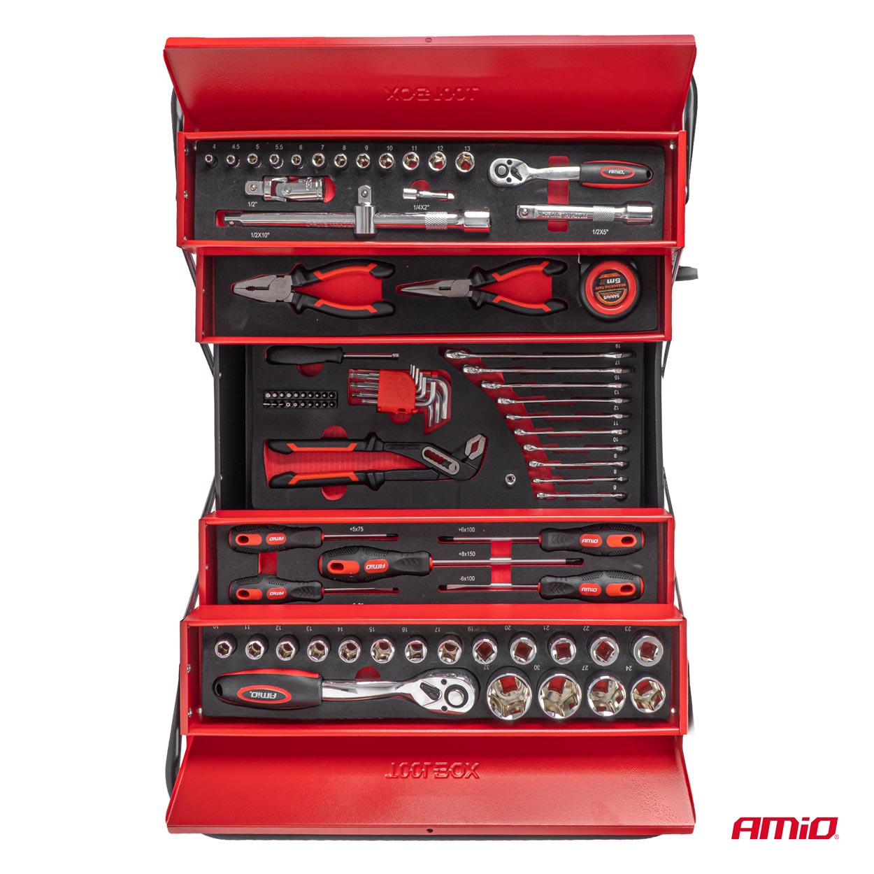 1/4 inch ratel en gereedschap in 86-delige set